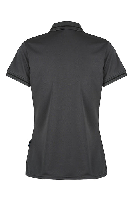 COTTESLOE LADY POLOS - SLATE/BLACK