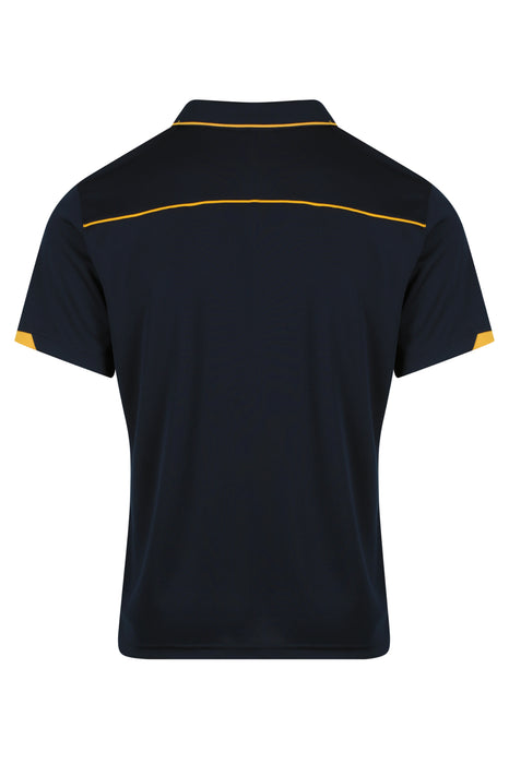 CURRUMBIN MENS POLOS - NAVY/GOLD