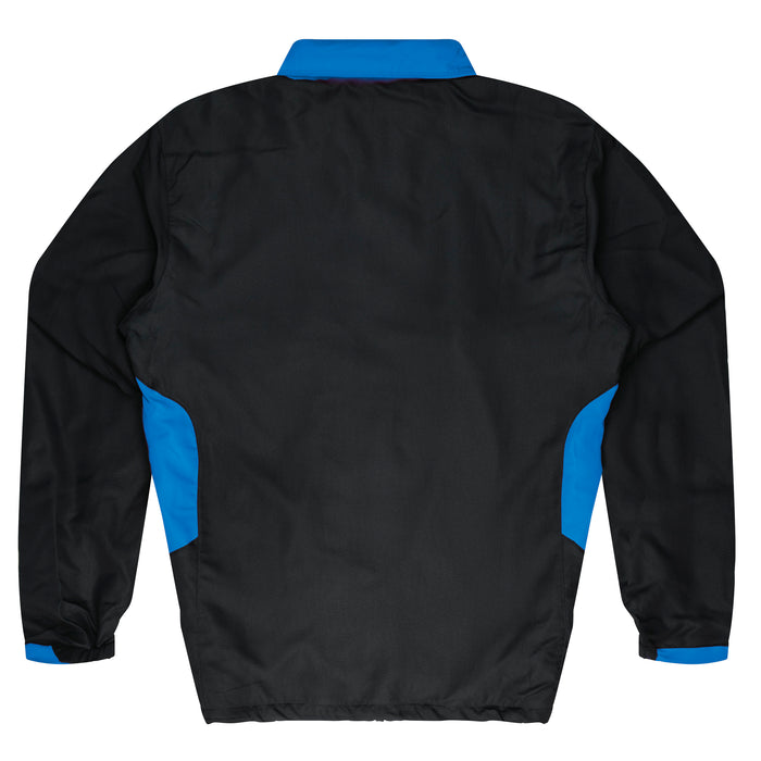 TASMAN MENS TRACKTOPS - BLACK/CYAN