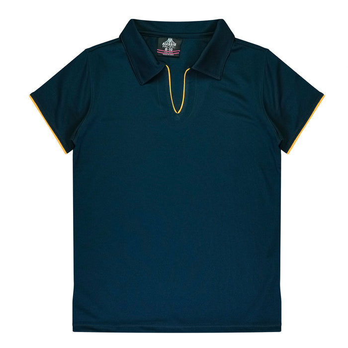 YARRA LADY POLOS - NAVY/GOLD