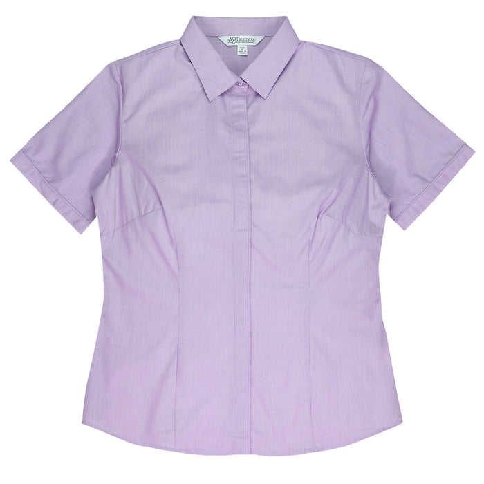 GRANGE LADY SHIRT SHORT SLEEVE - MAUVE