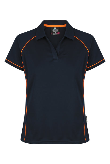 ENDEAVOUR LADY POLOS - NAVY/ORANGE