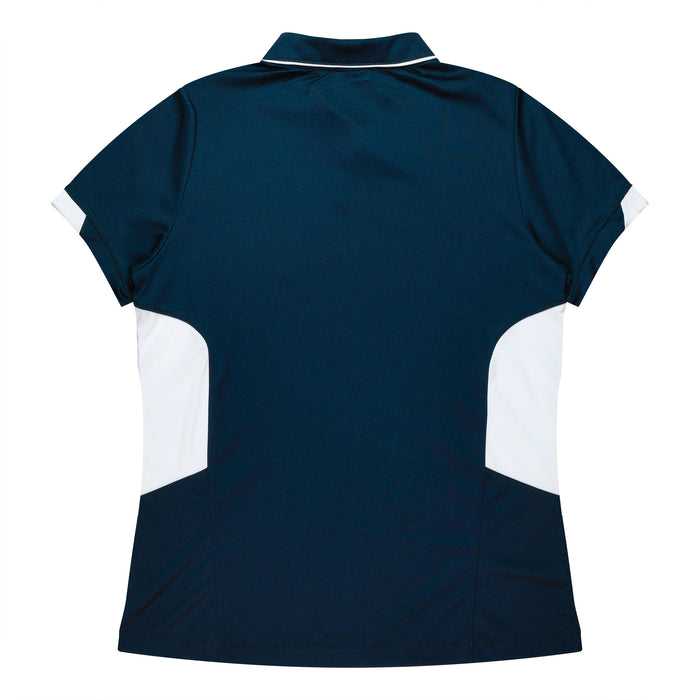 TASMAN LADY POLOS - NAVY/WHITE