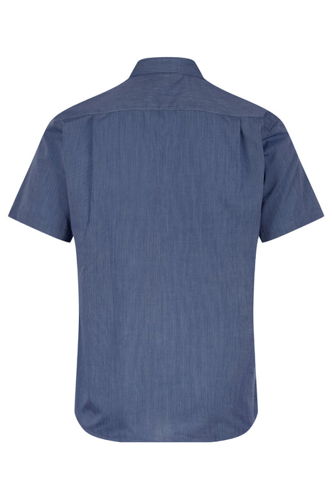 BELAIR MENS SHIRT SHORT SLEEVE - NAVY