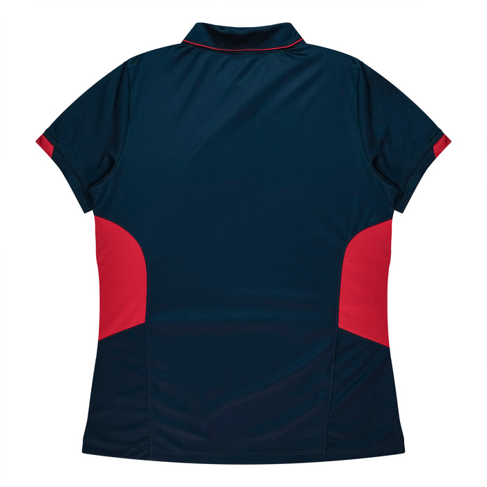 TASMAN LADY POLOS - NAVY/RED