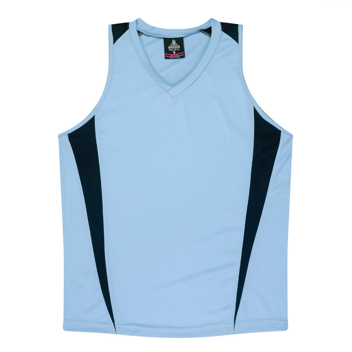 EUREKA LADY SINGLETS - SKY/NAVY