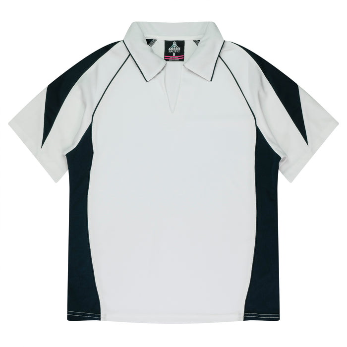 PREMIER LADY POLOS - WHITE/NAVY