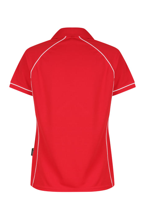 ENDEAVOUR LADY POLOS - RED/WHITE