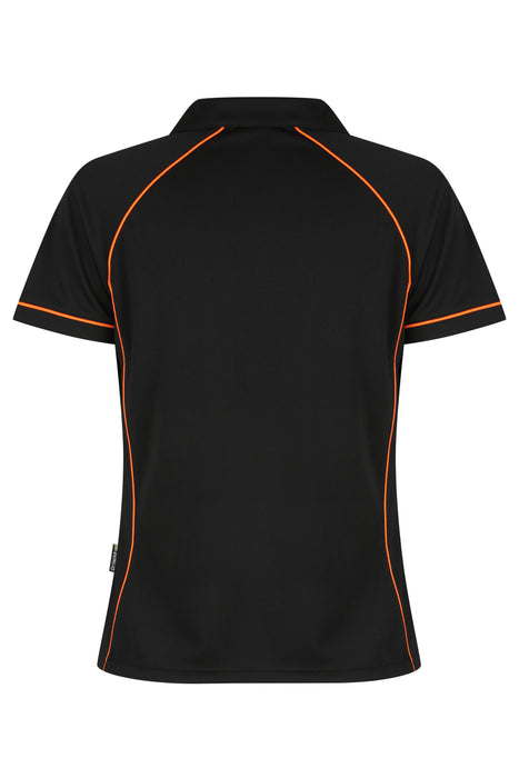 ENDEAVOUR LADY POLOS - BLACK/ORANGE