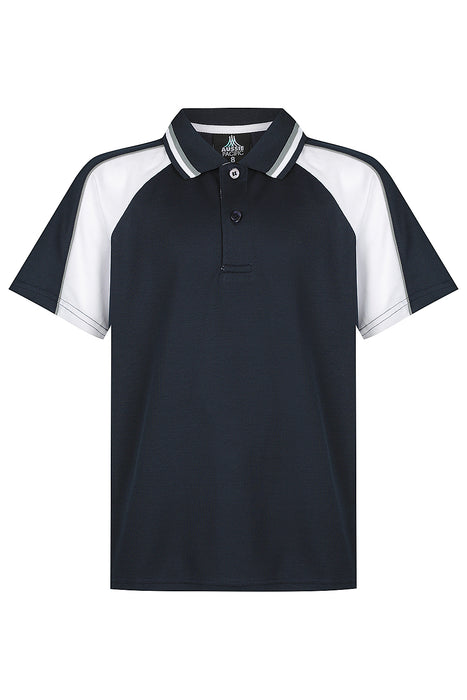 PANORAMA KIDS POLOS - NAVY/WHITE/ASHE