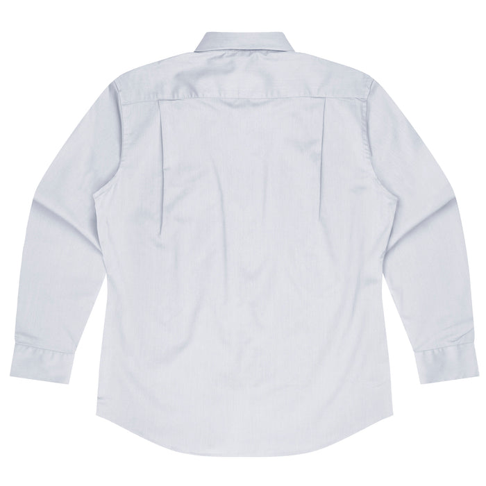 MOSMAN MENS SHIRT LONG SLEEVE - WHITE