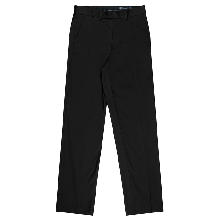 FLAT FRONT PANT MENS PANTS - BLACK