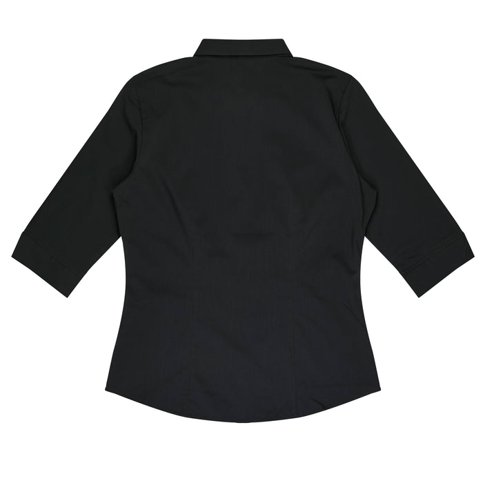 MOSMAN LADY SHIRT 3/4 SLEEVE - BLACK