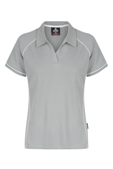 ENDEAVOUR LADY POLOS - SILVER/WHITE