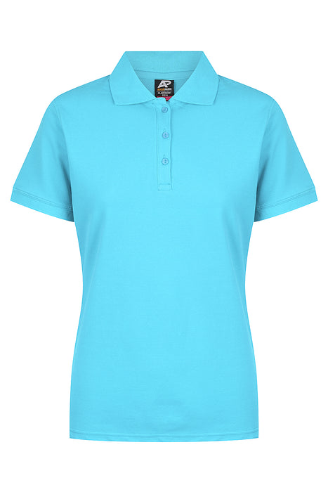 CLAREMONT LADY POLOS - CYAN