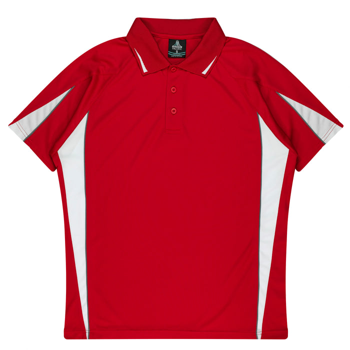 EUREKA MENS POLOS - RED/WHITE