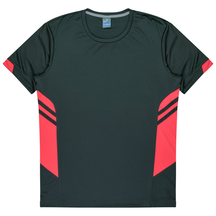 TASMAN MENS TEES - SLATE/NEON PINK