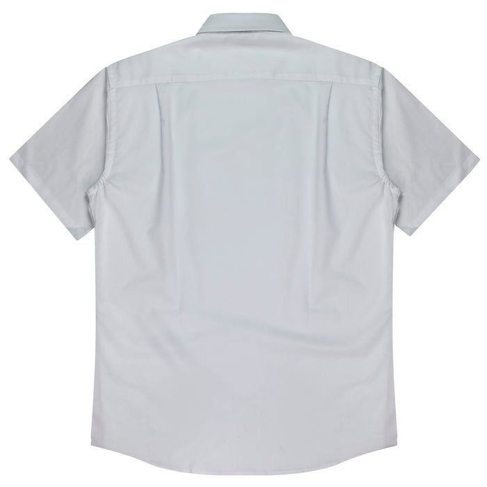 KINGSWOOD MENS SHIRT SHORT SLEEVE -  WHITE