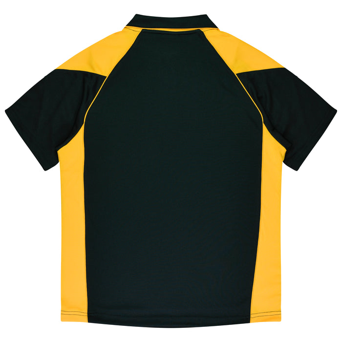 PREMIER MENS POLOS - BLACK/GOLD