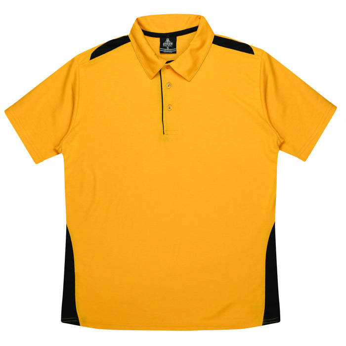 PATERSON KIDS POLOS - GOLD/BLACK