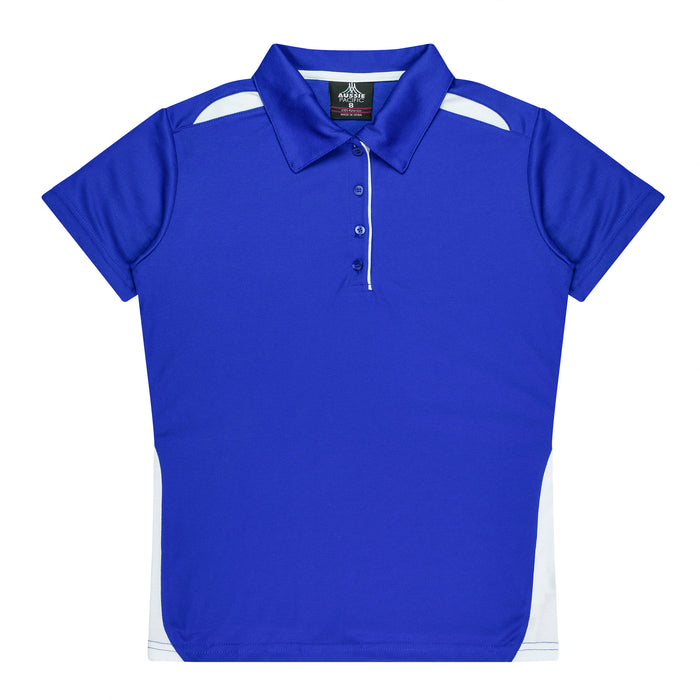 PATERSON LADY POLOS - ROYAL/WHITE