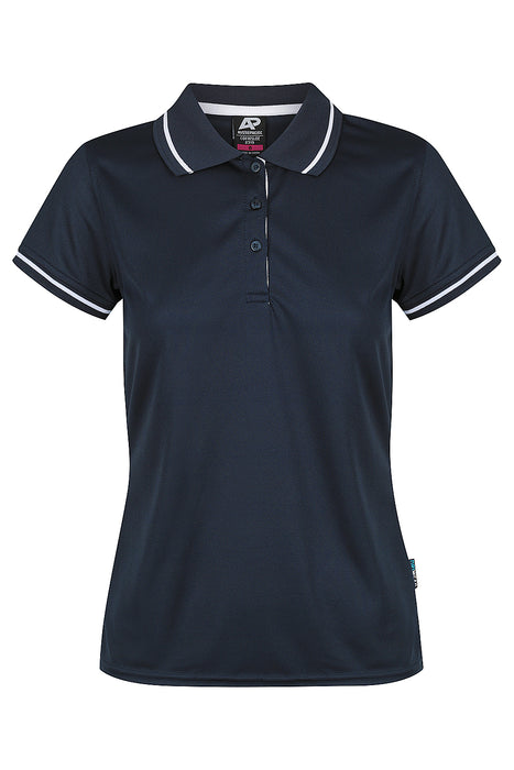 COTTESLOE LADY POLOS - NAVY/WHITE