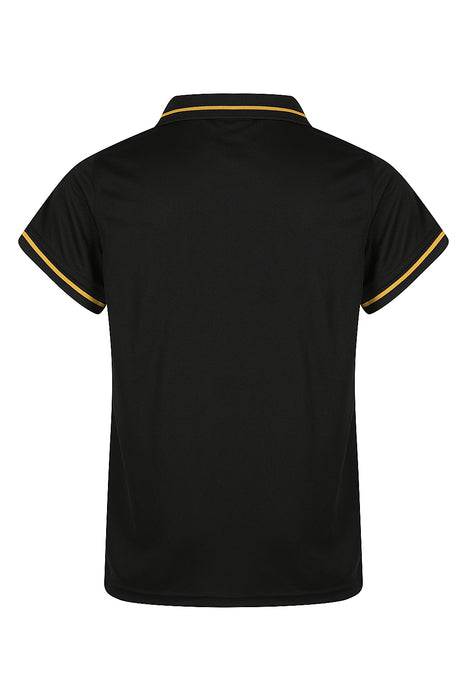 COTTESLOE KIDS POLOS - BLACK/GOLD