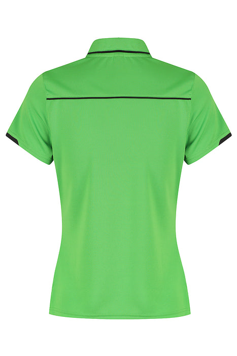 CURRUMBIN LADY POLOS - KAWA GREEN/BLACK