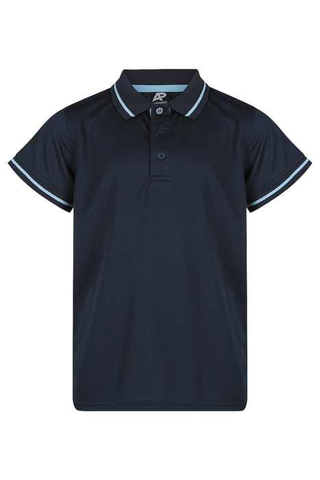 COTTESLOE KIDS POLOS - NAVY/SKY