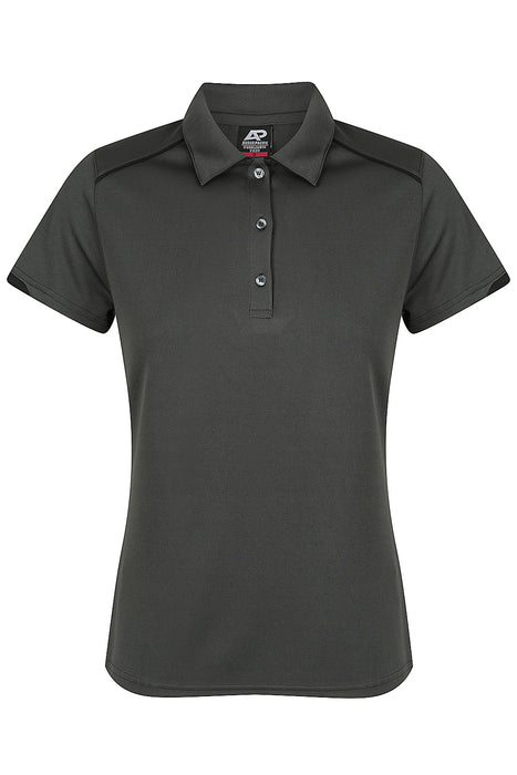 CURRUMBIN LADY POLOS - SLATE/BLACK