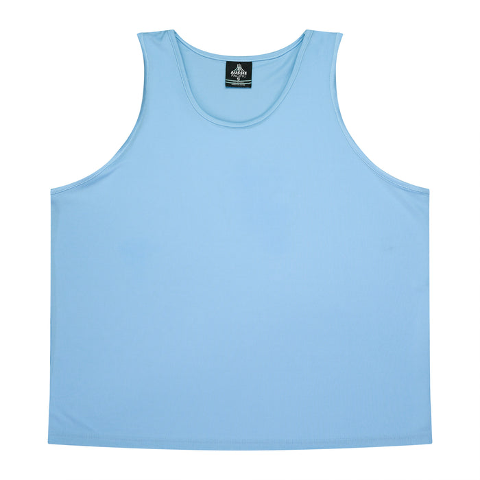 BOTANY MENS SINGLETS - SKY