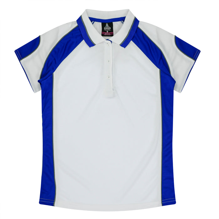 MURRAY LADY POLOS - WHITE/ROYAL