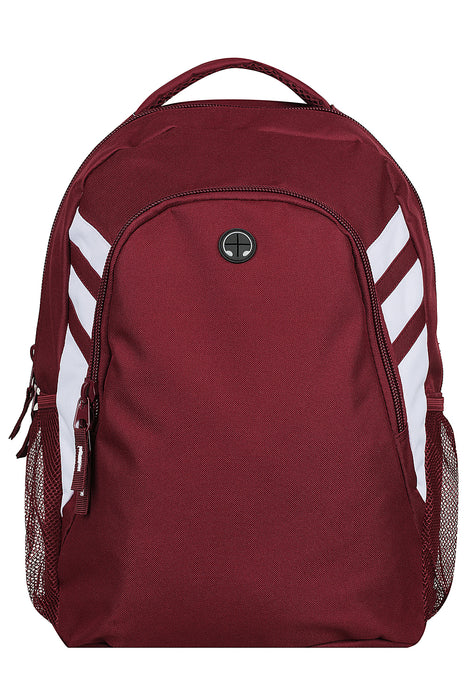 TASMAN BACKPACK - MAROON/WHITE