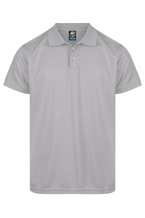 LACHLAN MENS POLOS - SILVER