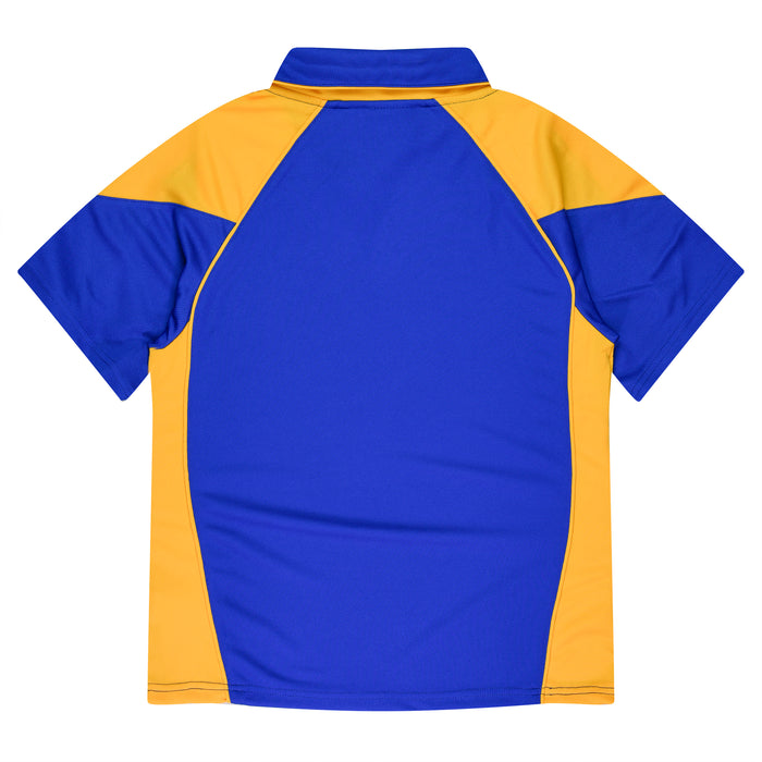 PREMIER LADY POLOS - ROYAL/GOLD