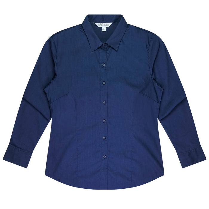 MOSMAN LADY SHIRT LONG SLEEVE - NAVY