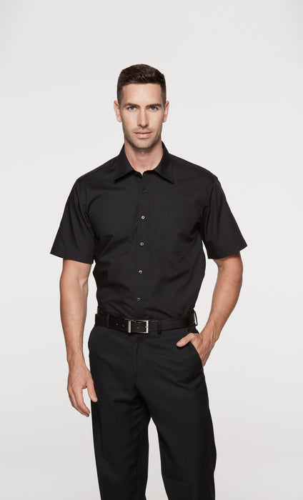 KINGSWOOD MENS SHIRT SHORT SLEEVE - 1910S