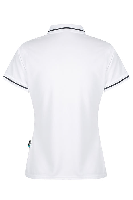 COTTESLOE LADY POLOS - WHITE/NAVY