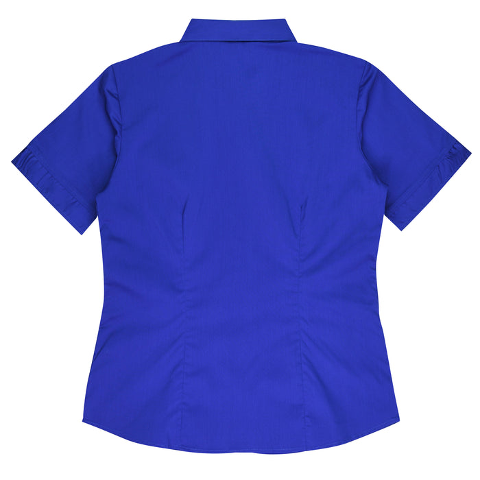 MOSMAN LADY SHIRT SHORT SLEEVE - ROYAL