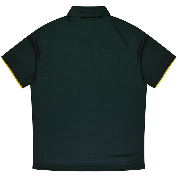 YARRA MENS POLOS - BLACK/GOLD