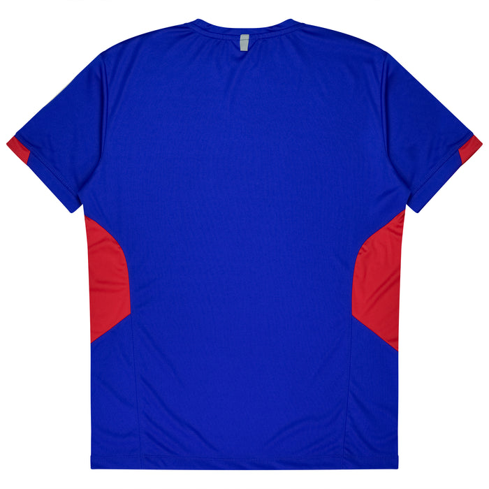 TASMAN MENS TEES - ROYAL/RED