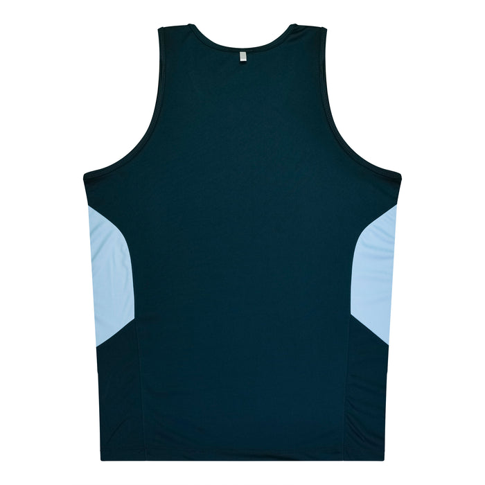 TASMAN KIDS SINGLETS - NAVY/SKY