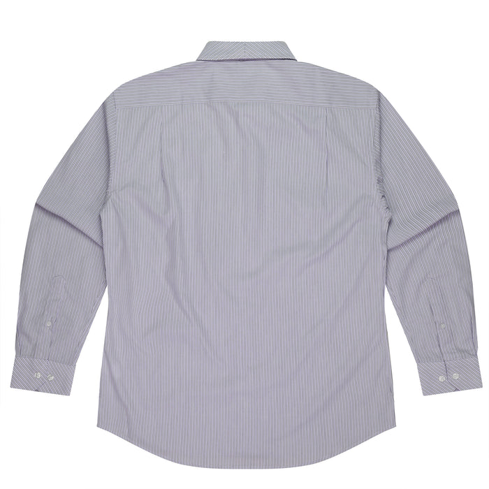 BAYVIEW MENS SHIRT LONG SLEEVE - WHITE/PINK