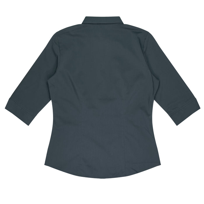 MOSMAN LADY SHIRT 3/4 SLEEVE - SLATE