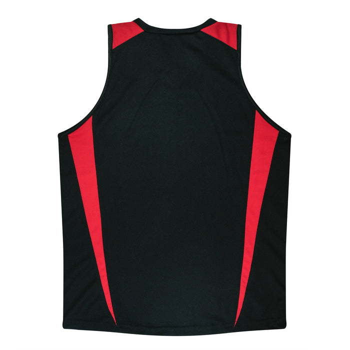 EUREKA LADY SINGLETS - BLACK/RED