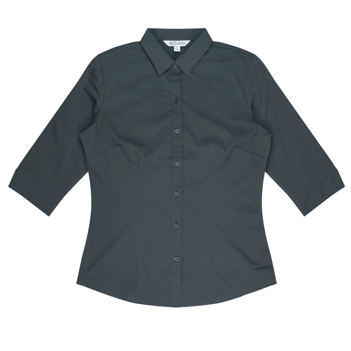 MOSMAN LADY SHIRT 3/4 SLEEVE - SLATE