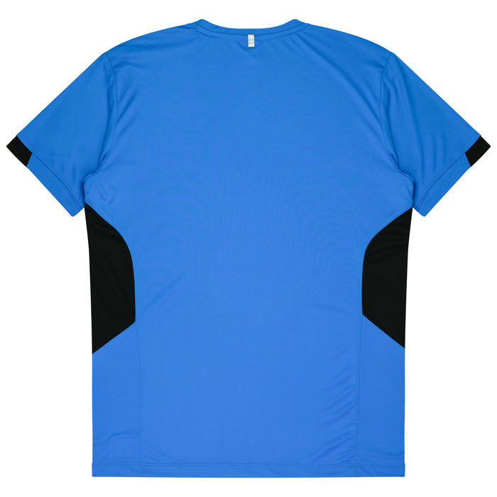 TASMAN MENS TEES - CYAN/BLACK