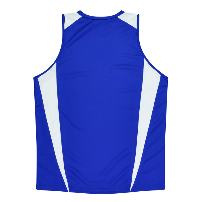 EUREKA LADY SINGLETS - ROYAL/WHITE