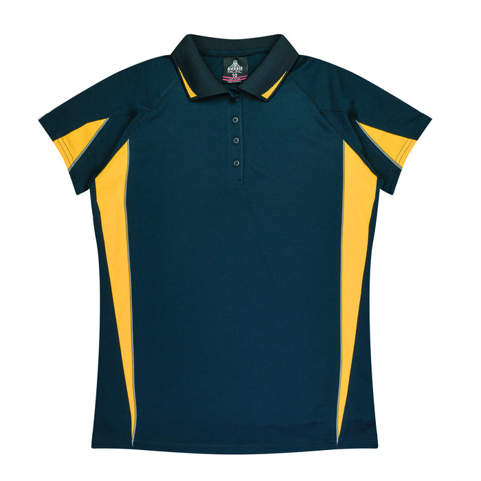 EUREKA LADY POLOS - NAVY/GOLD