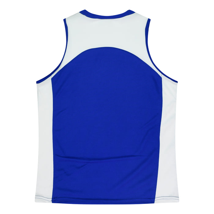 PREMIER LADY SINGLETS - ROYAL/WHITE